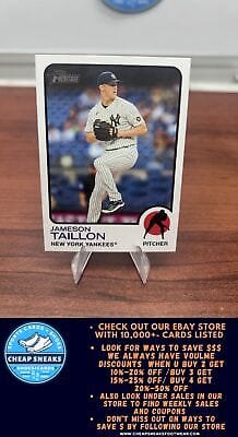 Cheap Sneaks Footwear/Sports Cards Baseball Card Jameson Taillon 2022 Topps Heritage #689 New York Yankees