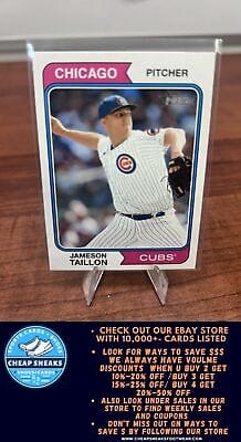 Cheap Sneaks Footwear/Sports Cards Baseball Card Jameson Taillon 2023 Topps Heritage #398 Chicago Cubs