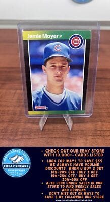 Cheap Sneaks Footwear/Sports Cards Baseball Card Jamie Moyer 1989 Donruss #157d Chicago Cubs