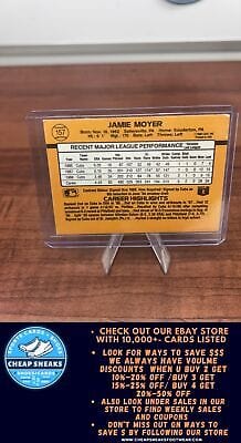 Cheap Sneaks Footwear/Sports Cards Baseball Card Jamie Moyer 1989 Donruss #157d Chicago Cubs