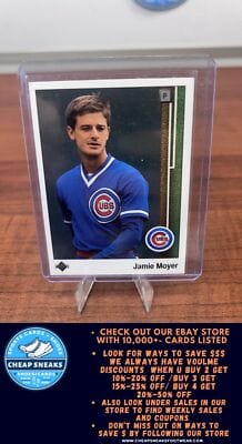 Cheap Sneaks Footwear/Sports Cards Baseball Card Jamie Moyer 1989 Upper Deck #63 Chicago Cubs