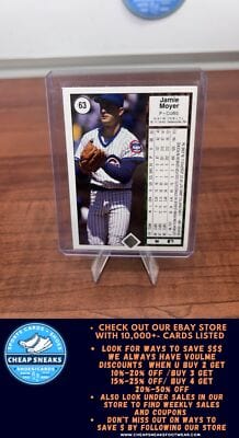 Cheap Sneaks Footwear/Sports Cards Baseball Card Jamie Moyer 1989 Upper Deck #63 Chicago Cubs