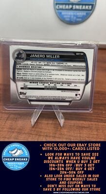 Cheap Sneaks Footwear/Sports Cards Baseball Card Janero Miller 2023 Bowman Chrome Chrome  Mojo Refractor #BCP-184 Marli