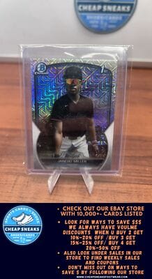 Cheap Sneaks Footwear/Sports Cards Baseball Card Janero Miller 2023 Bowman Chrome Chrome  Mojo Refractor #BCP-184 Marli
