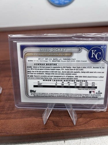 Cheap Sneaks Footwear/Sports Cards Baseball Card Jared Dickey 2024 Bowman Chrome 1st Mega Box Mojo Refractor Rookie Car