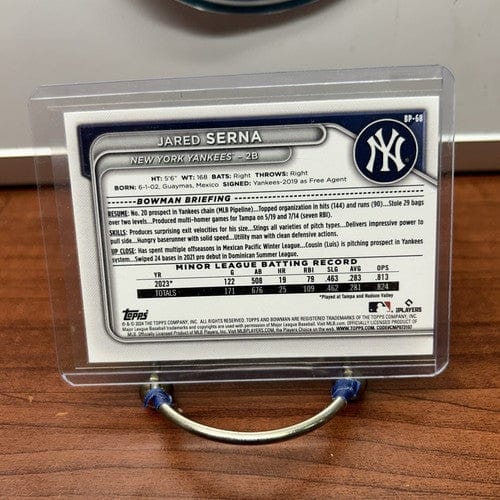 Cheap Sneaks Footwear/Sports Cards Baseball Card Jared Serna 2024 1st Bowman Prospect Baseball Card #BP-68 New York Yan