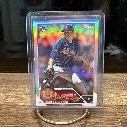 Cheap Sneaks Footwear/Sports Cards Baseball Card Jared Shuster Atlanta Braves 2023 Topps Chrome Update Silver Refractor