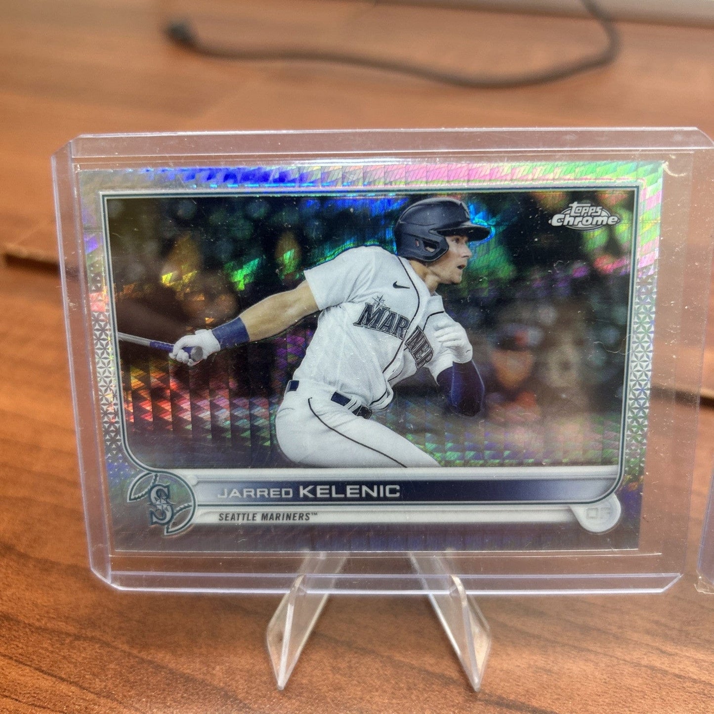 Cheap Sneaks Footwear/Sports Cards Baseball Card Jarred Kelenic 2022 Topps Chrome #135 Lot Sepia, Prism Refractor + Bas