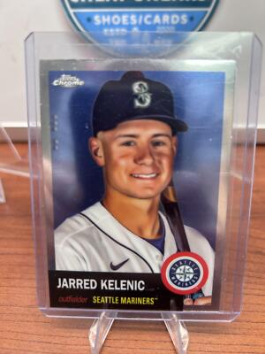 Cheap Sneaks Footwear/Sports Cards Baseball Card Jarred Kelenic 2022 Topps Chrome Platinum Anniversary #215 Seattle Mar