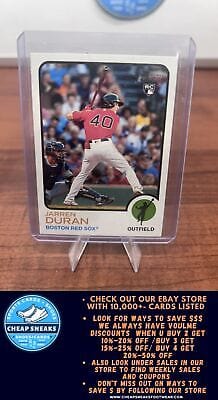 Cheap Sneaks Footwear/Sports Cards Baseball Card Jarren Duran 2022 Topps Heritage #211c Boston Red Sox
