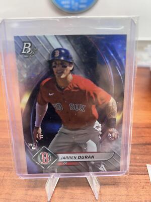 Cheap Sneaks Footwear/Sports Cards Baseball Card Jarren Duran RC 2022 Bowman Platinum Ice Foilboard #27 Boston Red Sox