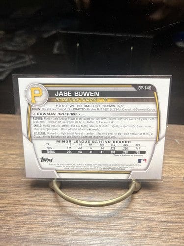 Cheap Sneaks Footwear/Sports Cards Baseball Card Jase Bowen 2023 Bowman 1st Bowman Paper Prospect #BP-146 Pirates Baseb