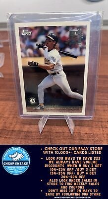 Cheap Sneaks Footwear/Sports Cards Baseball Card Jason Giambi 1996 Topps #210 Oakland Athletics