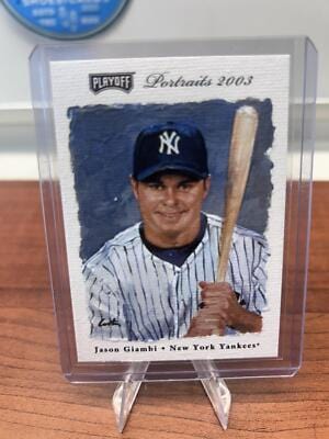 Cheap Sneaks Footwear/Sports Cards Baseball Card Jason Giambi 2003 Playoff Portraits #11 New York Yankees