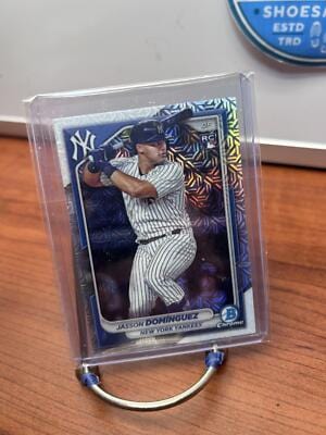 Cheap Sneaks Footwear/Sports Cards Baseball Card Jasson Domínguez 2024 Bowman Mojo Refractors #17 New York Yankees