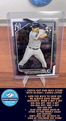 Cheap Sneaks Footwear/Sports Cards Baseball Card Jasson Domínguez RC 2024 Bowman Chrome #94 New York Yankees