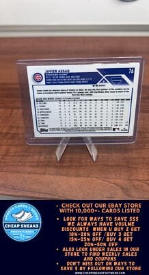 Cheap Sneaks Footwear/Sports Cards Baseball Card Javier Assad RC 2023 Topps Chrome #76 Chicago Cubs