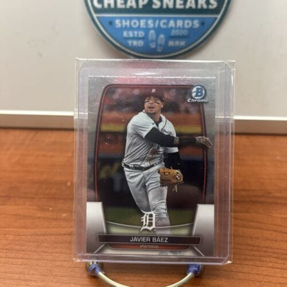 Cheap Sneaks Footwear/Sports Cards Baseball Card Javier Baez 2023 Bowman Chrome Baseball #13 - Detroit Tigers