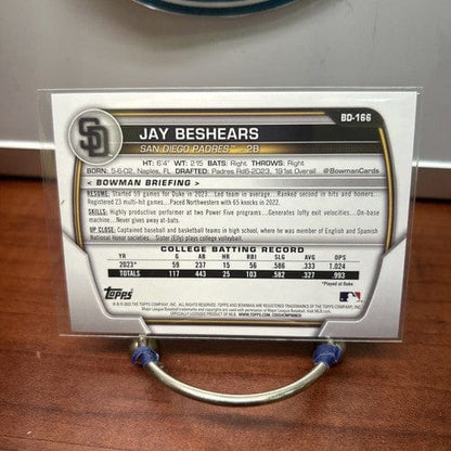 Cheap Sneaks Footwear/Sports Cards Baseball Card Jay Beshears 2023 Bowman Draft 1st Base Paper San Diego Padres #BDC-16