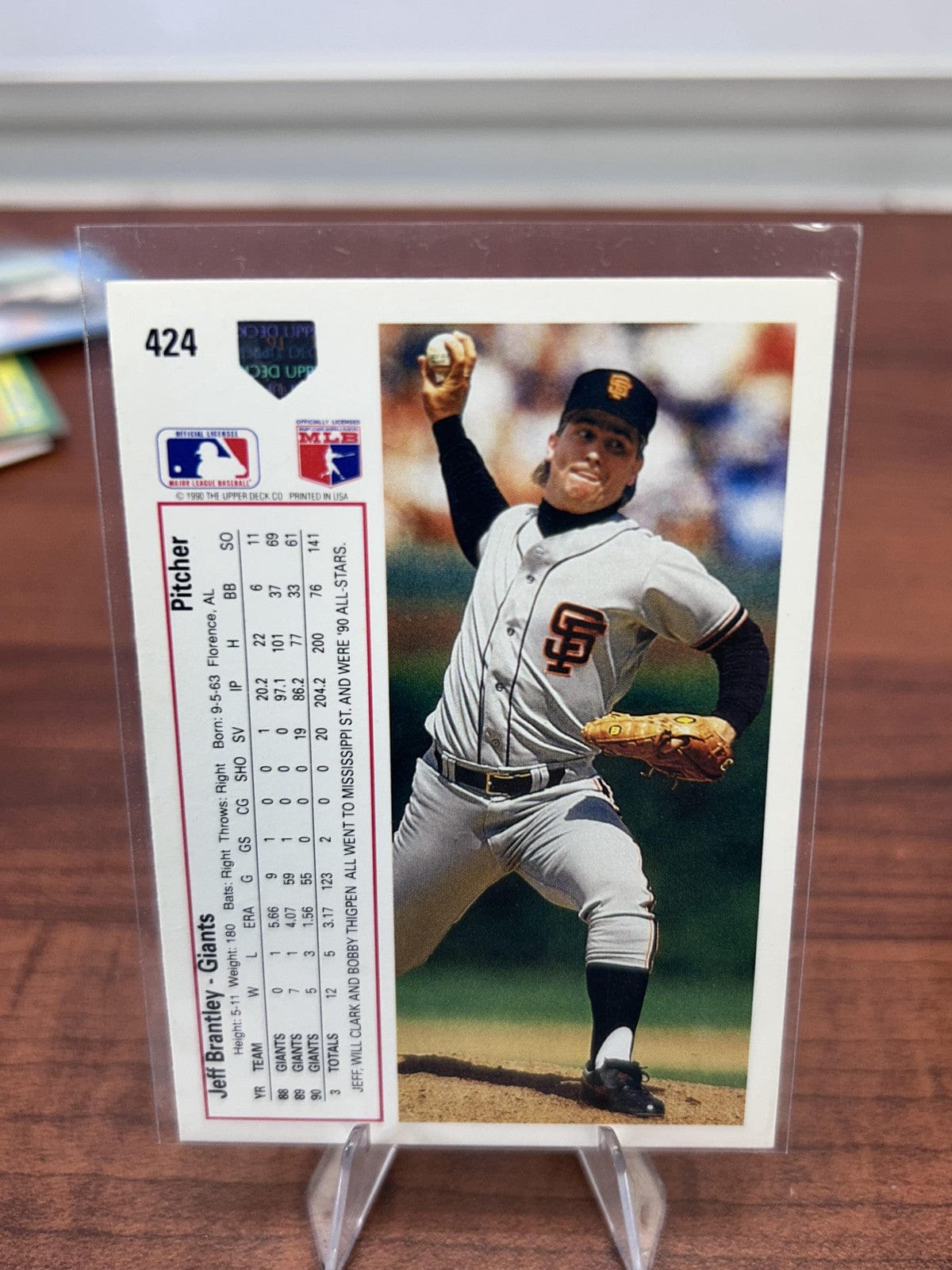 Cheap Sneaks Footwear/Sports Cards Baseball Card Jeff Brantley 1991 Upper Deck #424d San Francisco Giants