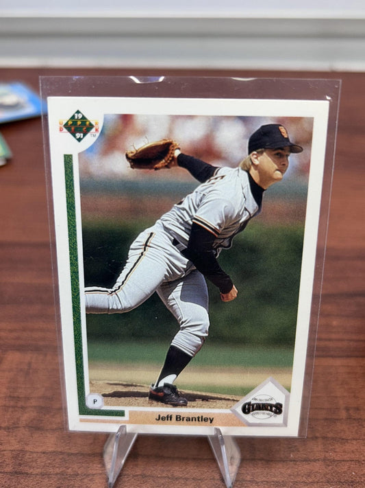 Cheap Sneaks Footwear/Sports Cards Baseball Card Jeff Brantley 1991 Upper Deck #424d San Francisco Giants