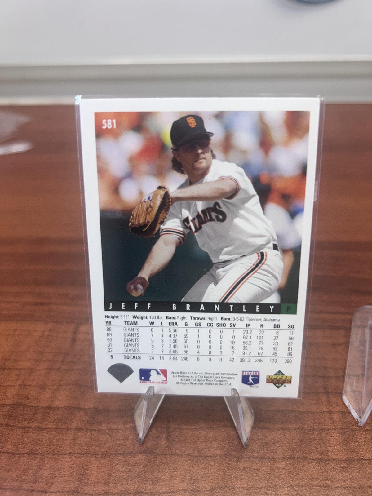 Cheap Sneaks Footwear/Sports Cards Baseball Card Jeff Brantley 1993 Upper Deck #581 San Francisco Giants