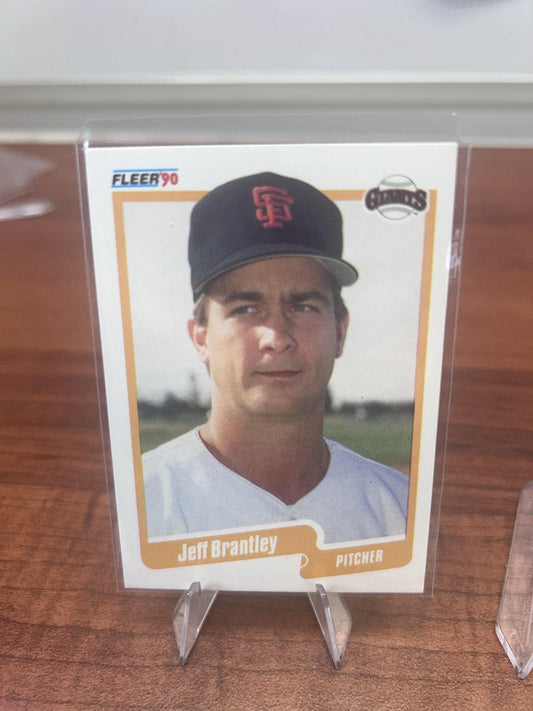 Cheap Sneaks Footwear/Sports Cards Baseball Card Jeff Brantley RC 1990 Fleer #52 San Francisco Giants