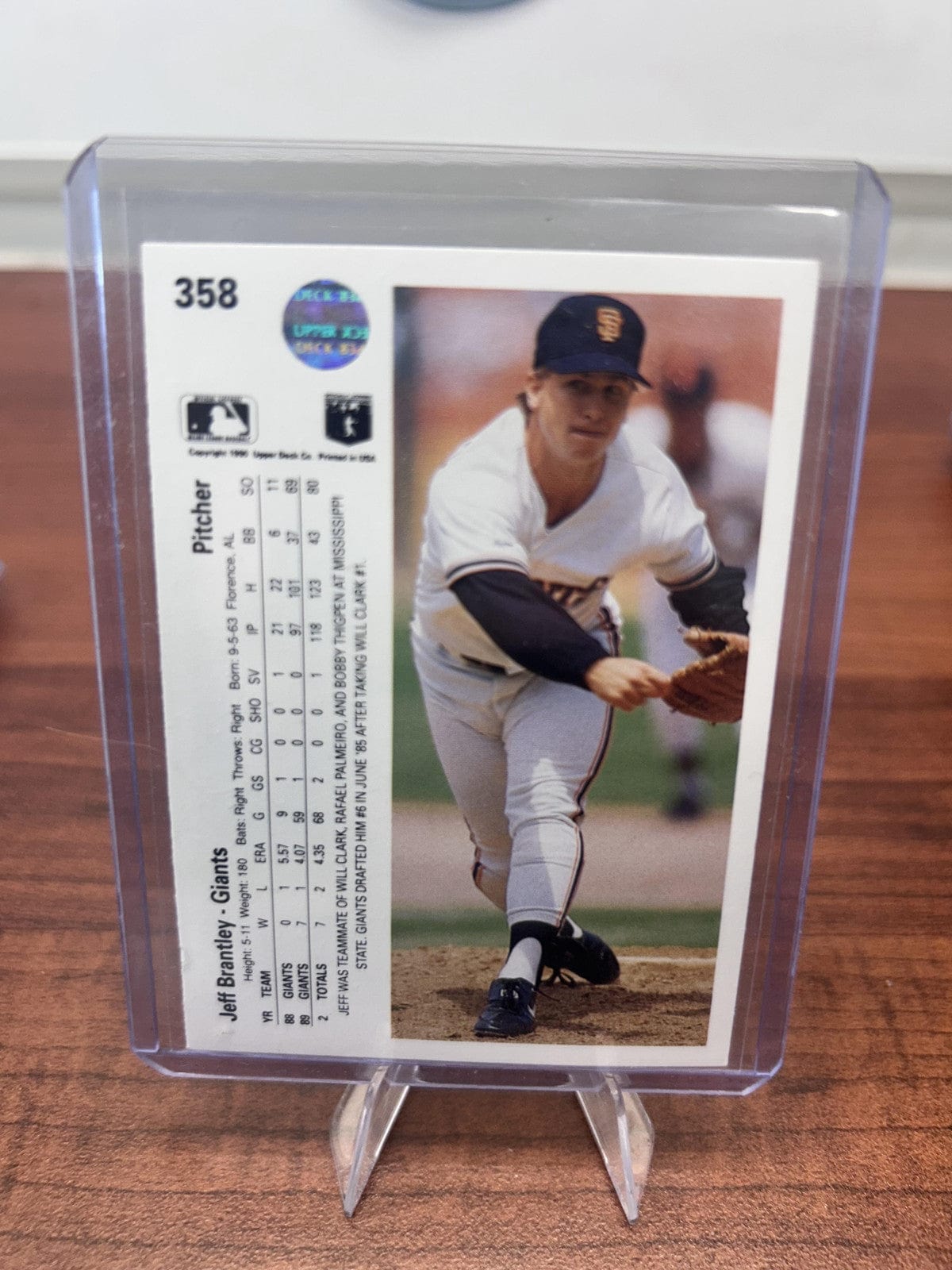 Cheap Sneaks Footwear/Sports Cards Baseball Card Jeff Brantley RC 1990 Upper Deck #358 San Francisco Giants