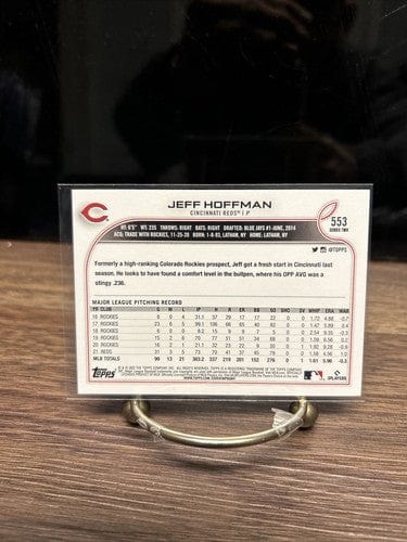 Cheap Sneaks Footwear/Sports Cards Baseball Card Jeff Hoffman 2022 Topps Series 2 Cincinnati Reds Baseball Card #553