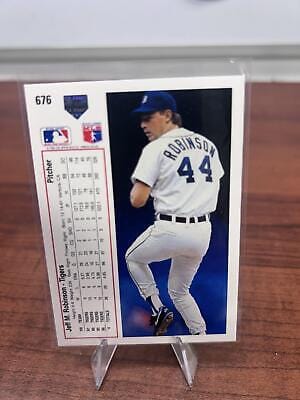 Cheap Sneaks Footwear/Sports Cards Baseball Card Jeff M. Robinson 1991 Upper Deck #676 Detroit Tigers