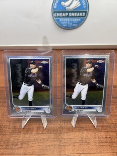 Cheap Sneaks Footwear/Sports Cards Baseball Card Jeff McNeil 2022 Topps Chrome #2 New York Mets (X2)