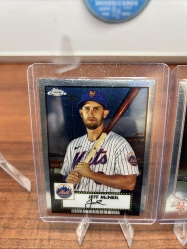 Cheap Sneaks Footwear/Sports Cards Baseball Card Jeff McNeil Lot 2021 Topps Chrome Platinum Anniversary #289 +22 Chrome