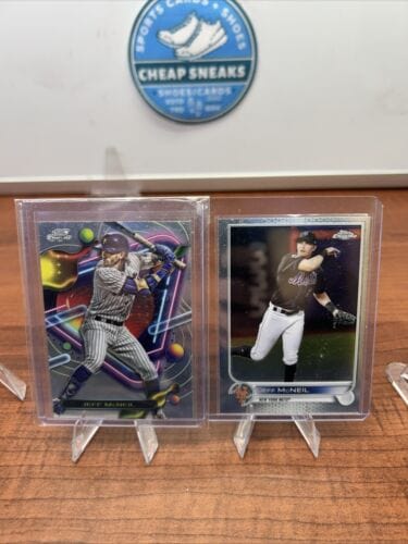 Cheap Sneaks Footwear/Sports Cards Baseball Card Jeff McNeil Lot 2023 Topps Chrome Cosmic #20 +22 Chrome #2 New York Me