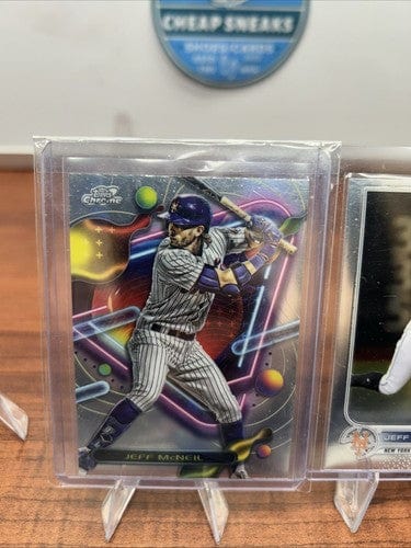 Cheap Sneaks Footwear/Sports Cards Baseball Card Jeff McNeil Lot 2023 Topps Chrome Cosmic #20 +22 Chrome #2 New York Me