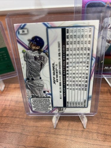 Cheap Sneaks Footwear/Sports Cards Baseball Card Jeff McNeil Lot 2023 Topps Cosmic/platinum Anniversary/Pink Refractor