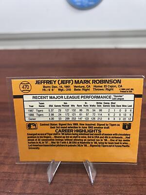 Cheap Sneaks Footwear/Sports Cards Baseball Card Jeff Robinson 1989 Donruss #470 Detroit Tigers