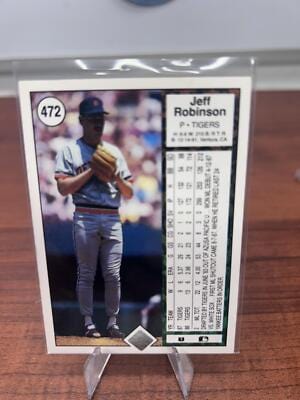 Cheap Sneaks Footwear/Sports Cards Baseball Card Jeff Robinson 1989 Upper Deck #472 Detroit Tigers