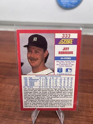 Cheap Sneaks Footwear/Sports Cards Baseball Card Jeff Robinson 1990 Score #333 Detroit Tigers