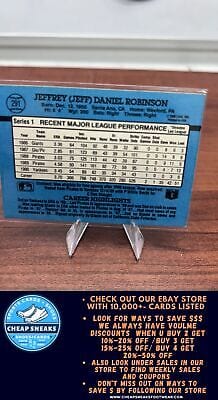 Cheap Sneaks Footwear/Sports Cards Baseball Card Jeff Robinson 1991 Donruss #291 New York Yankees