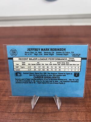 Cheap Sneaks Footwear/Sports Cards Baseball Card Jeff Robinson RC 1988 Donruss #296b Detroit Tigers