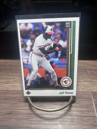 Cheap Sneaks Footwear/Sports Cards Baseball Card Jeff Stone Baltimore Orioles OF 1989 Upper Deck Card #486