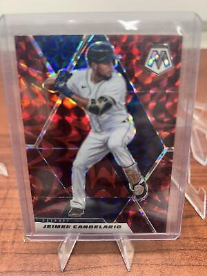 Cheap Sneaks Footwear/Sports Cards Baseball Card Jeimer Candelario 2021 Panini Mosaic Red #157 Detroit Tigers