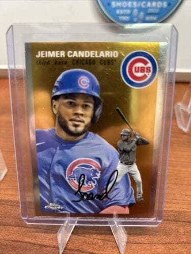 Cheap Sneaks Footwear/Sports Cards Baseball Card Jeimer Candelario 2023 Topps Chrome Platinum Anniversary  Chicago Cubs