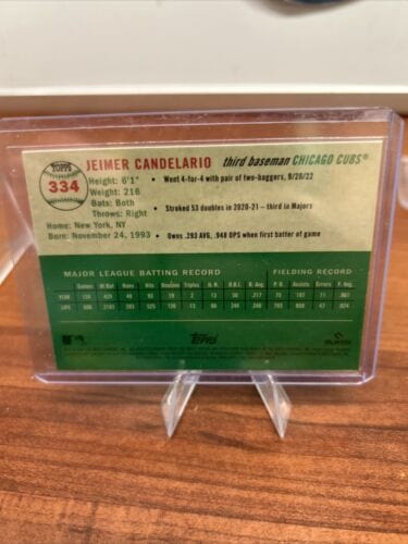 Cheap Sneaks Footwear/Sports Cards Baseball Card Jeimer Candelario 2023 Topps Chrome Platinum Anniversary  Chicago Cubs