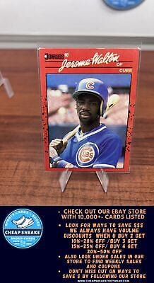 Cheap Sneaks Footwear/Sports Cards Baseball Card Jerome Walton 1990 Donruss #285 Chicago Cubs