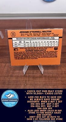 Cheap Sneaks Footwear/Sports Cards Baseball Card Jerome Walton 1990 Donruss #285 Chicago Cubs