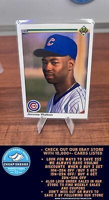 Cheap Sneaks Footwear/Sports Cards Baseball Card Jerome Walton 1990 Upper Deck #345 Chicago Cubs