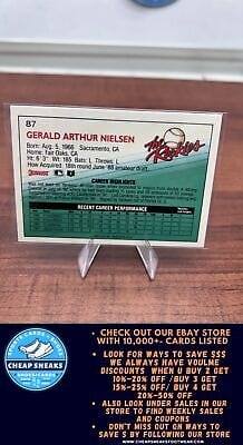 Cheap Sneaks Footwear/Sports Cards Baseball Card Jerry Nielsen 1992 Donruss The Rookies #87 New York Yankees