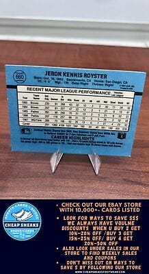 Cheap Sneaks Footwear/Sports Cards Baseball Card Jerry Royster 1988 Donruss #660 New York Yankees