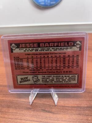 Cheap Sneaks Footwear/Sports Cards Baseball Card Jesse Barfield 1986 Topps #593 Toronto Blue Jays